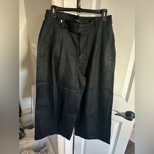 Madewell linen cropped pant